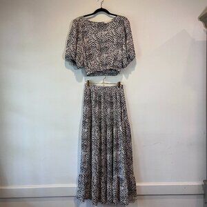 By Together 2-Piece Smocked Crop & Skirt Set, S/M